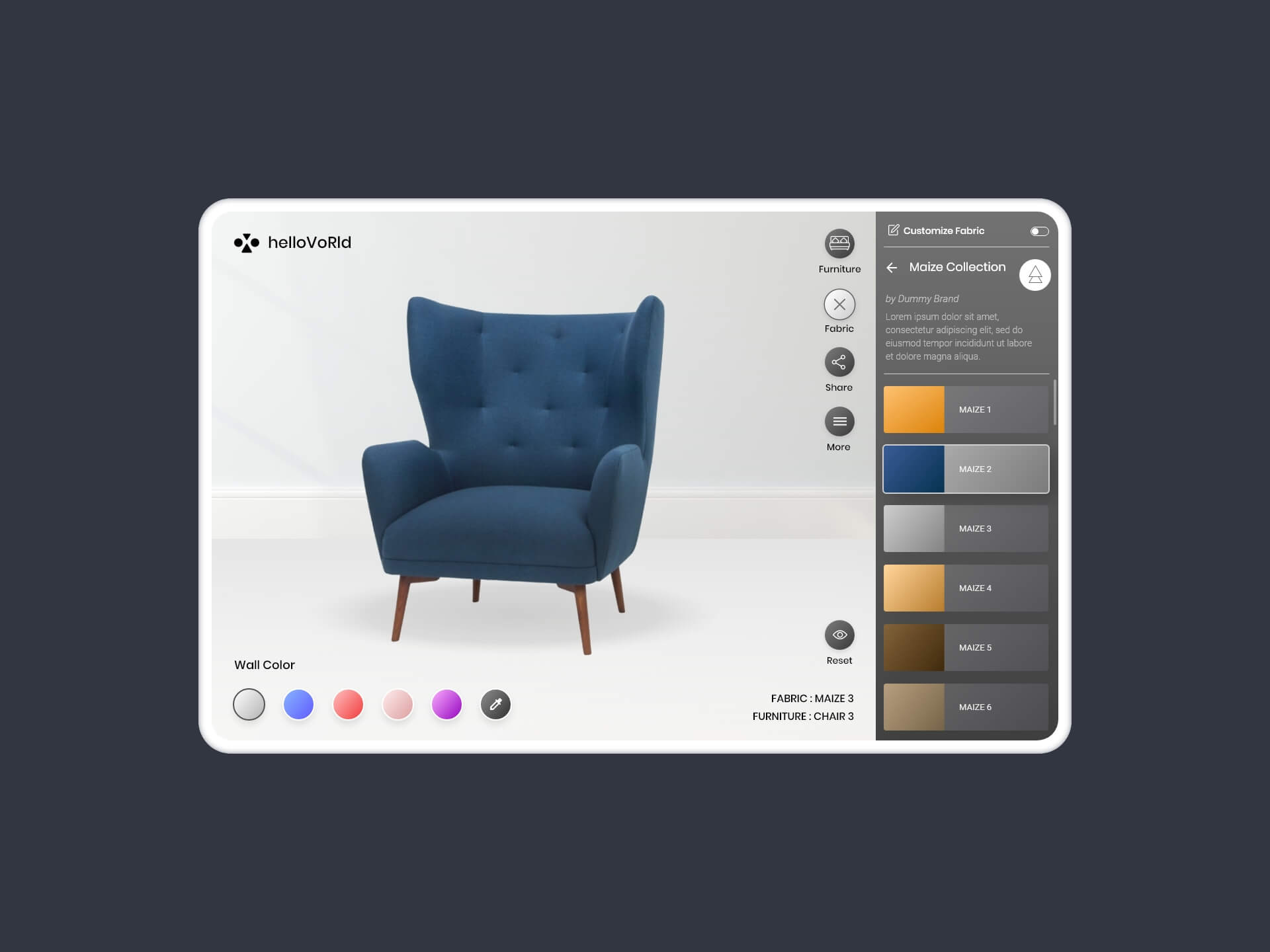 Furniture Visualization App | Yash Bhagat